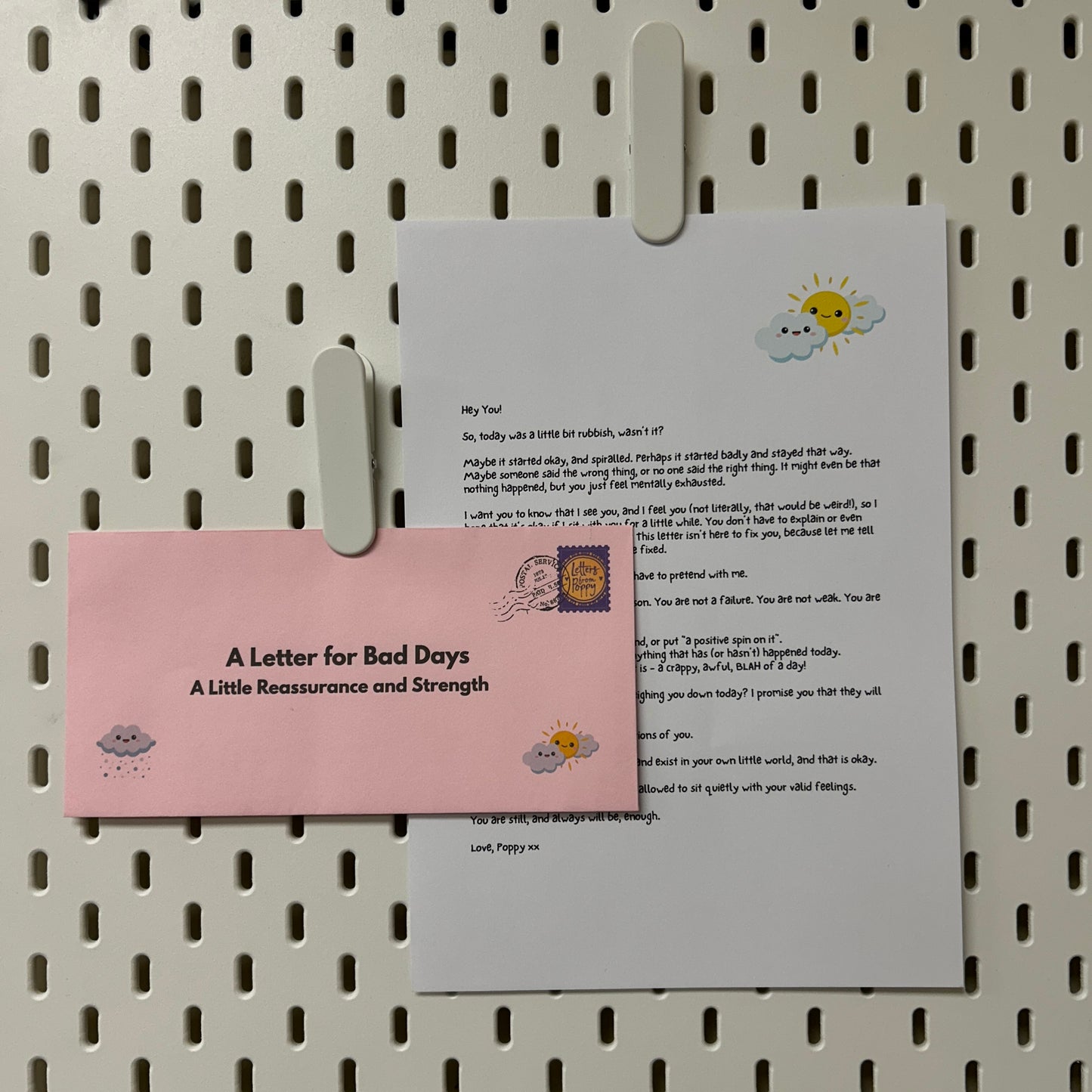 Bad Days Letter | For Reassurance and Strong