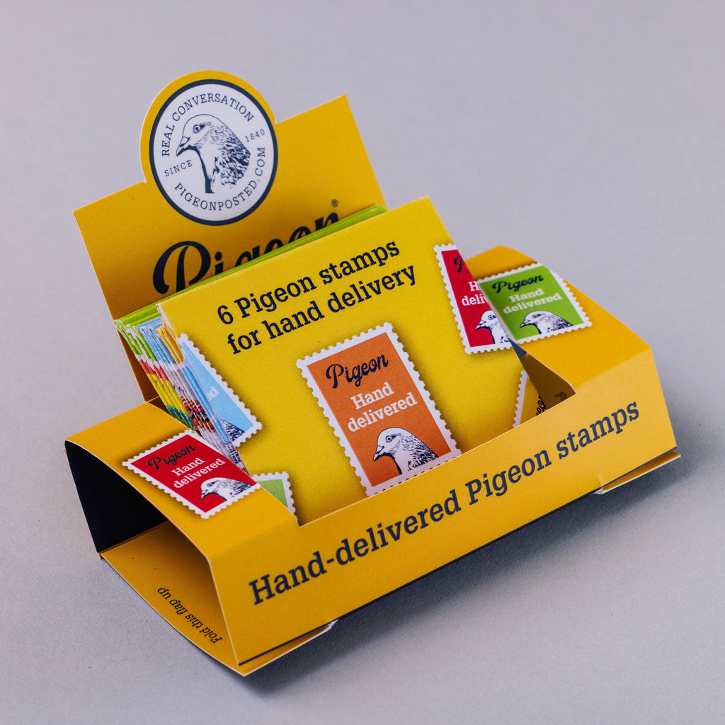 Pigeon Stamps | Set of 6 stamps for hand delivery