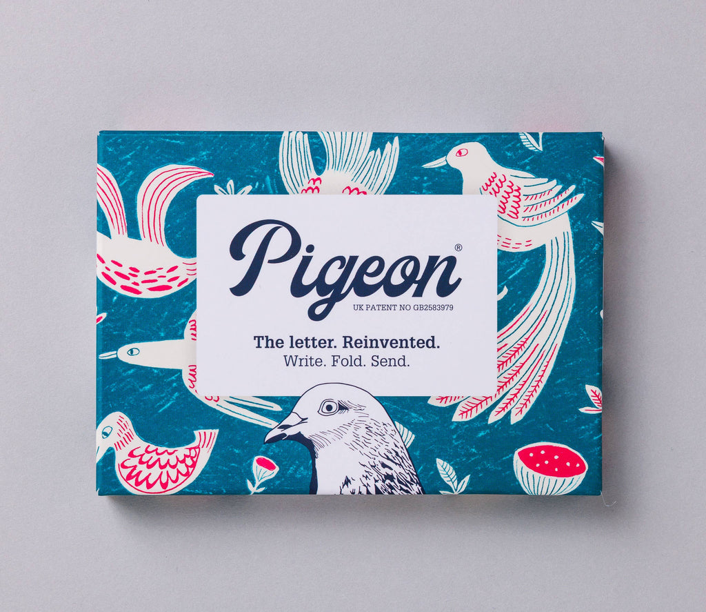 Fig & Feather Pigeon, Folding Letter Set – Pack of 6 Letters