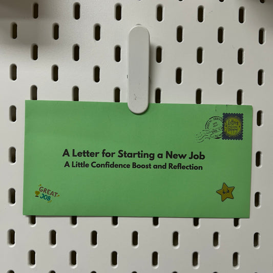 New Job Letter | Encouraging Gift for Career Change & Fresh Starts
