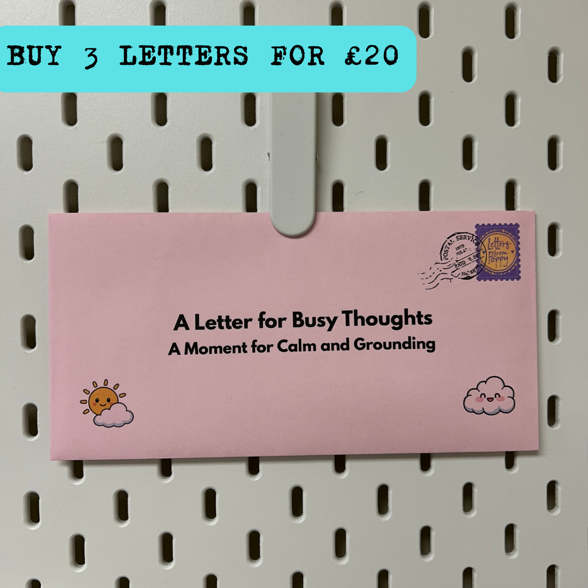 Busy Thoughts Letter | Moment of Calm and Grounding