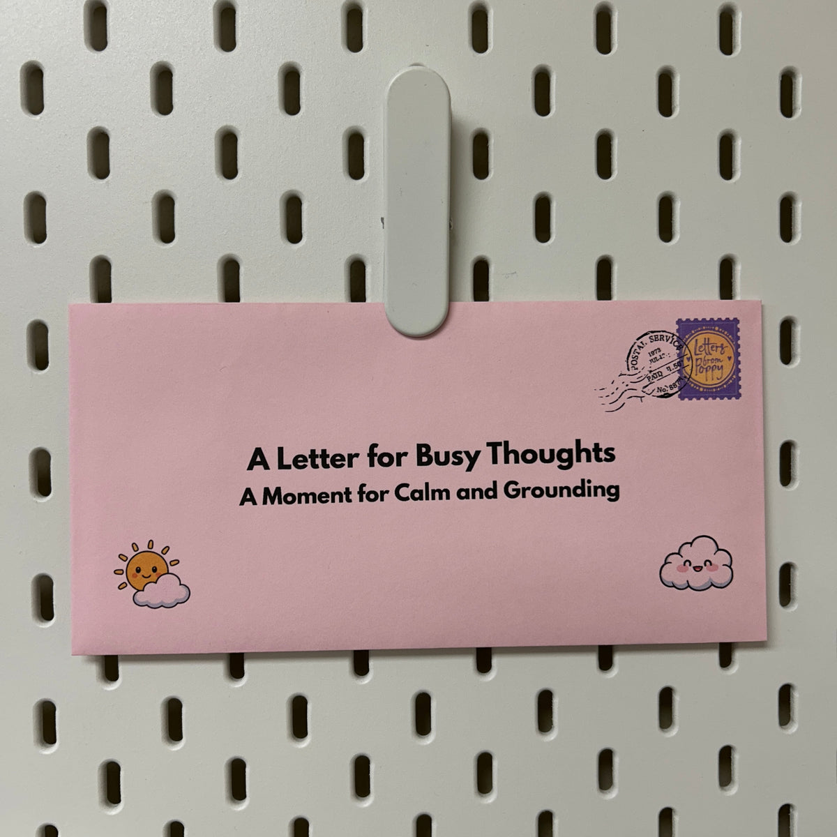 Busy Thoughts Letter | Moment of Calm and Grounding