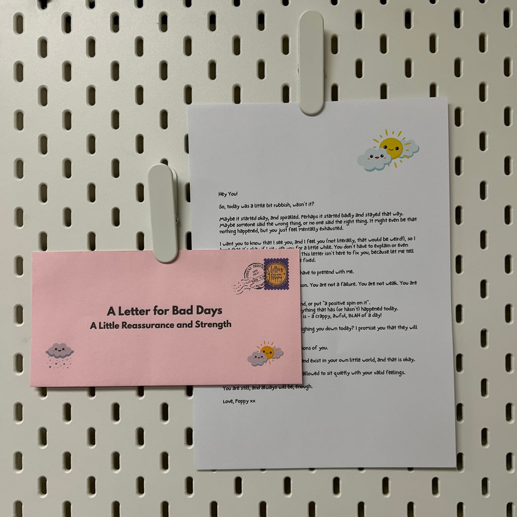 Bad Days Letter | For Reassurance and Strong