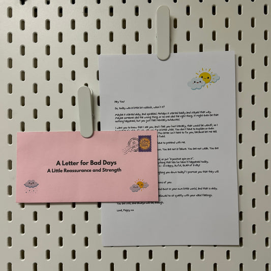 Bad Days Letter | For Reassurance and Strong