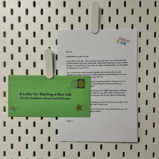 New Job Letter | Encouraging Gift for Career Change & Fresh Starts