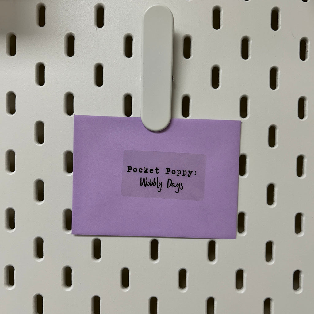 Wobbly Days Pocket Poppy | Mini Quick Fix Letter