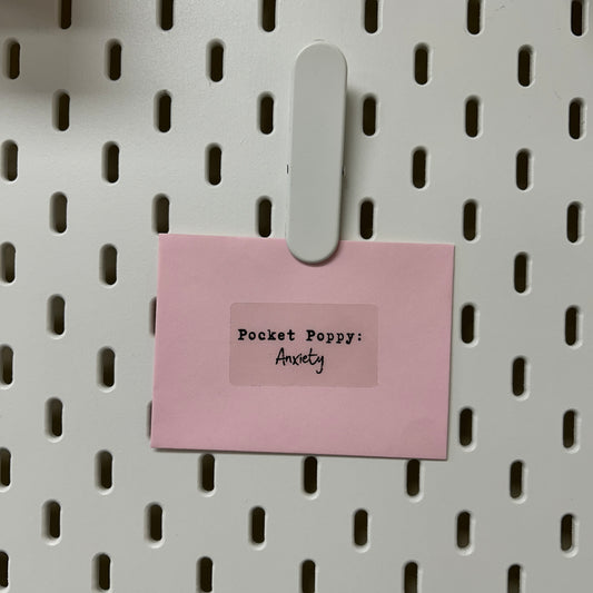 Anxiety Pocket Poppy | Mini Quick Fix Letter