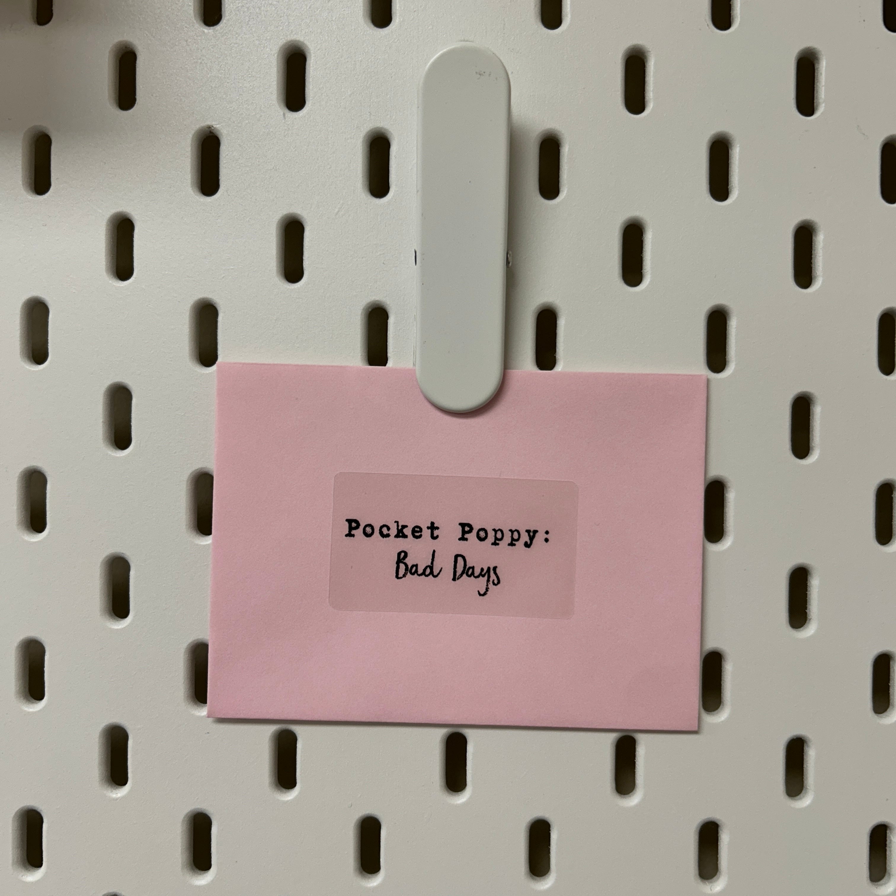 Bad Days Pocket Poppy | Mini Quick Fix Letter