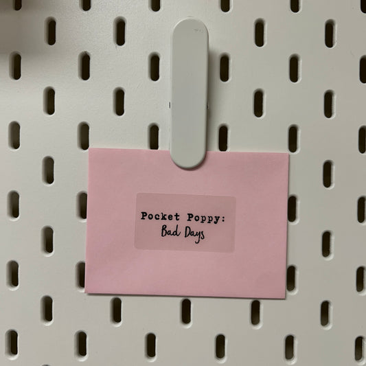 Bad Days Pocket Poppy | Mini Quick Fix Letter