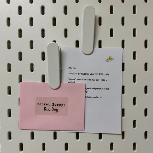 Bad Days Pocket Poppy | Mini Quick Fix Letter