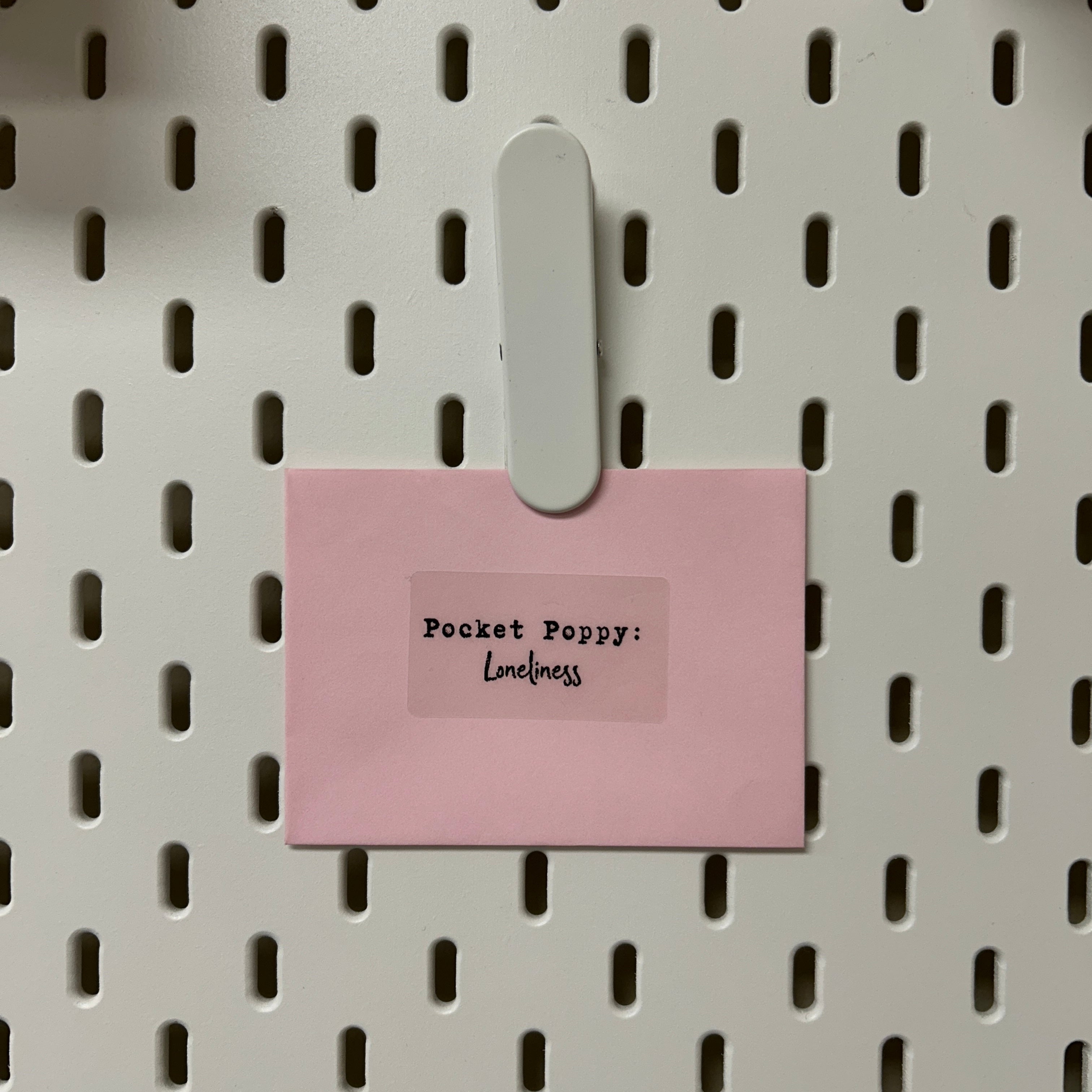 Loneliness Pocket Poppy | Mini Quick Fix Letter