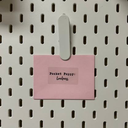 Loneliness Pocket Poppy | Mini Quick Fix Letter