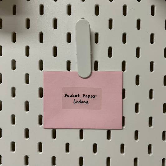 Loneliness Pocket Poppy | Mini Quick Fix Letter