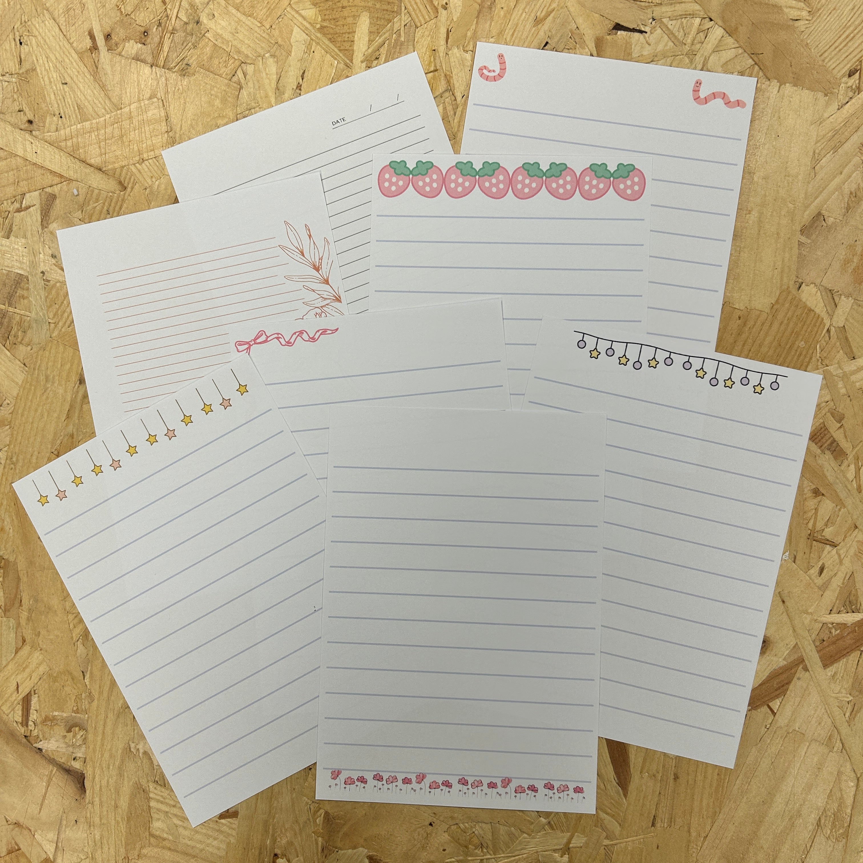A5 Letter Writing Paper - Set of 10 Sheets, Smooth White 100gsm