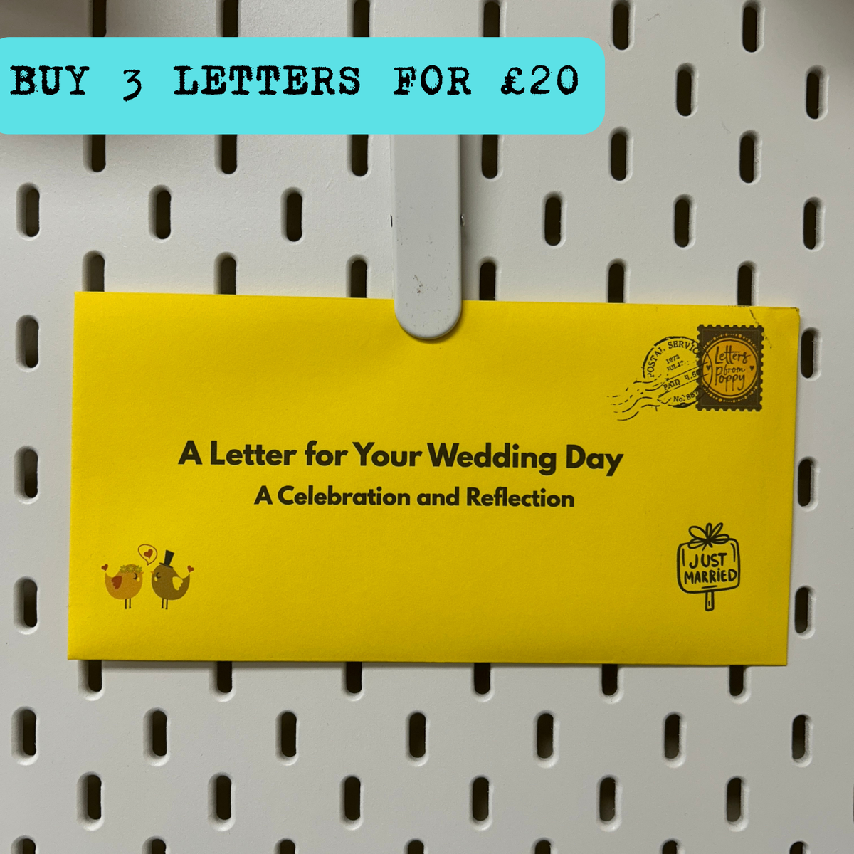 Wedding Day Letter | Meaningful Keepsake for Brides and Grooms