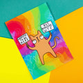 Grateful Cat A6 Postcard