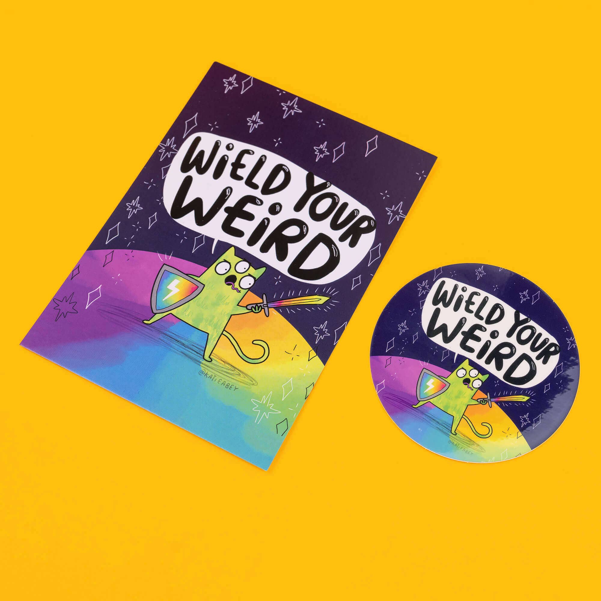 Wield Your Weird Vinyl Stickers